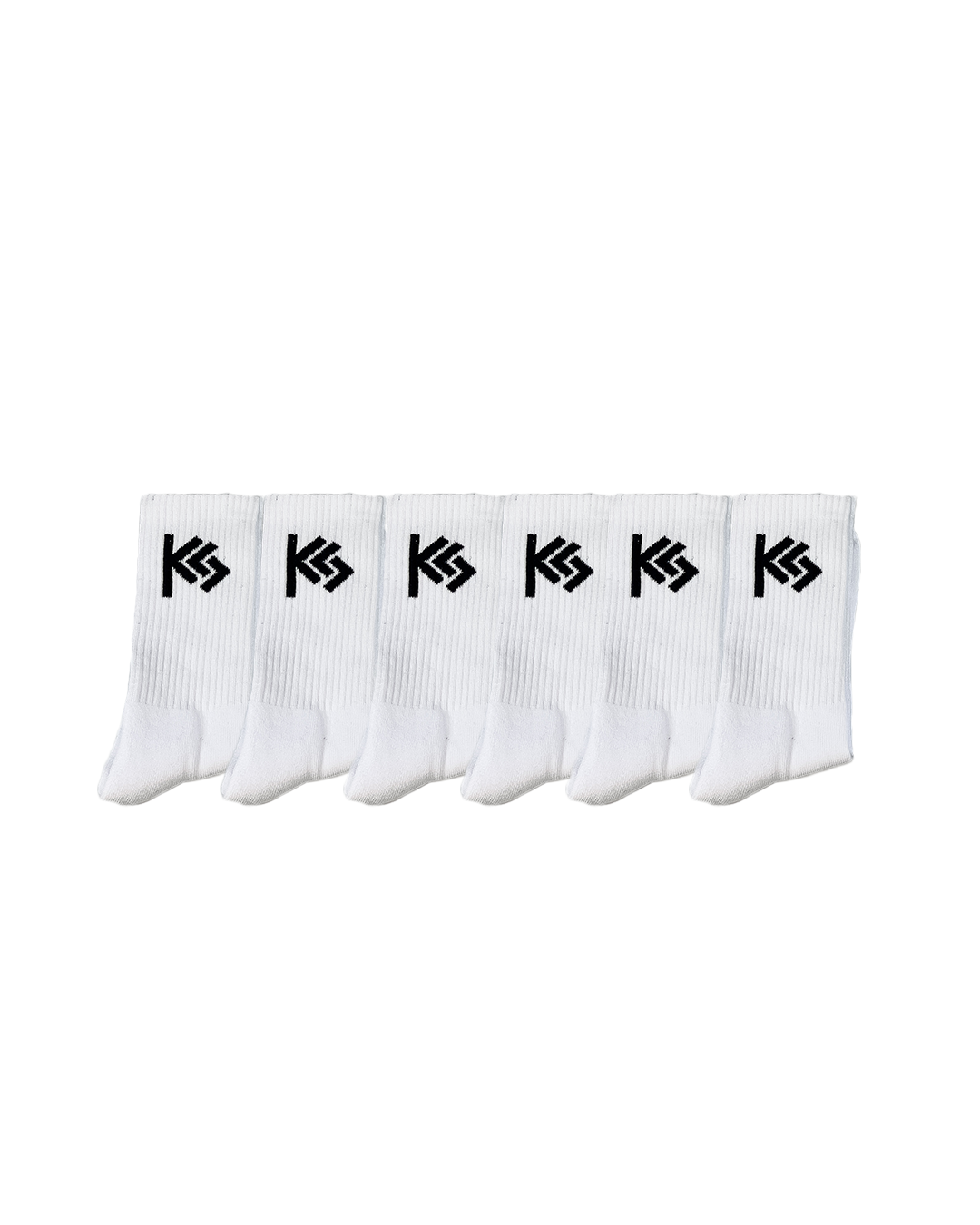 White Cushioned Everyday Crew Socks