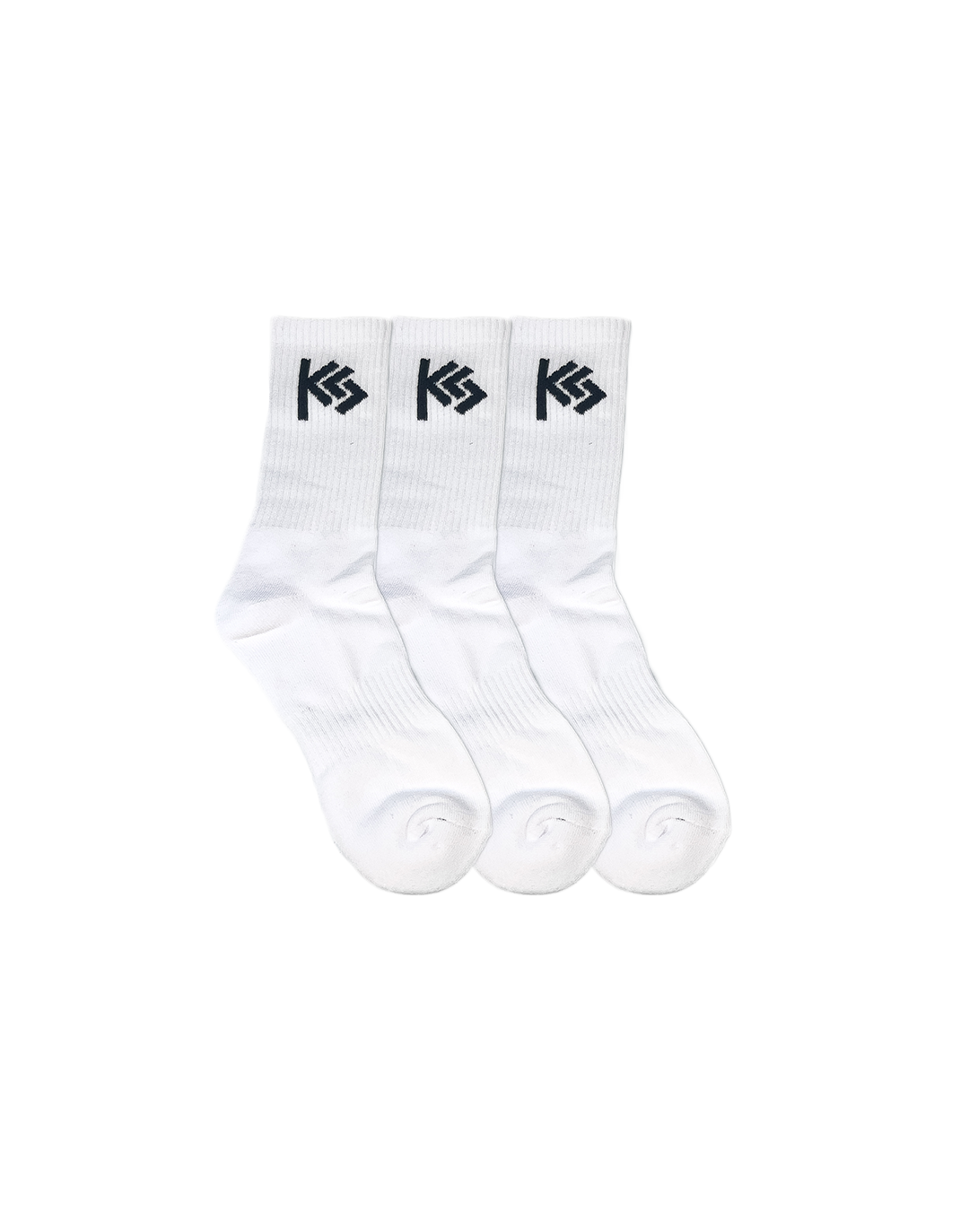 White Cushioned Everyday Crew Socks