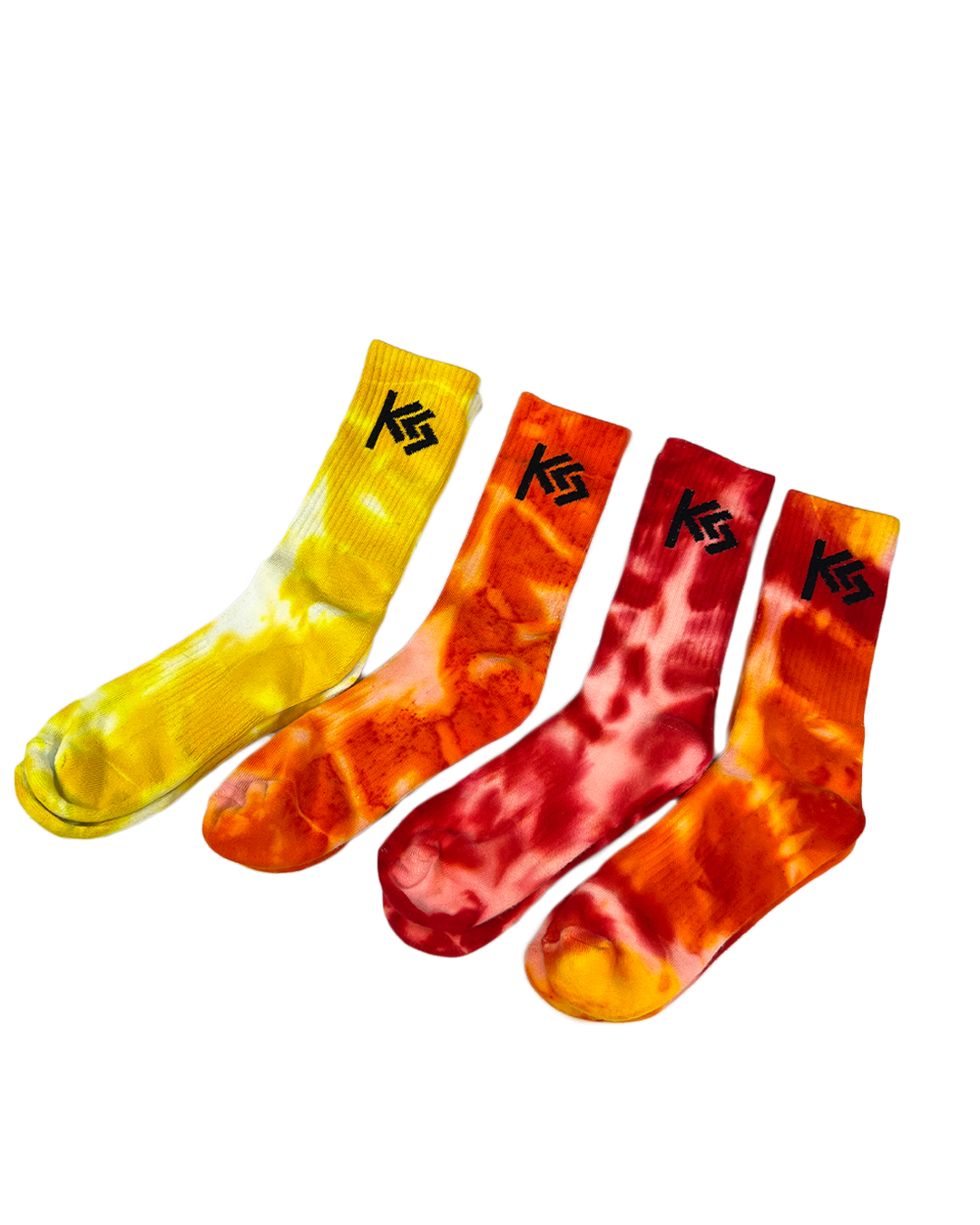 Sunrise Hand-Dyed Crew Socks