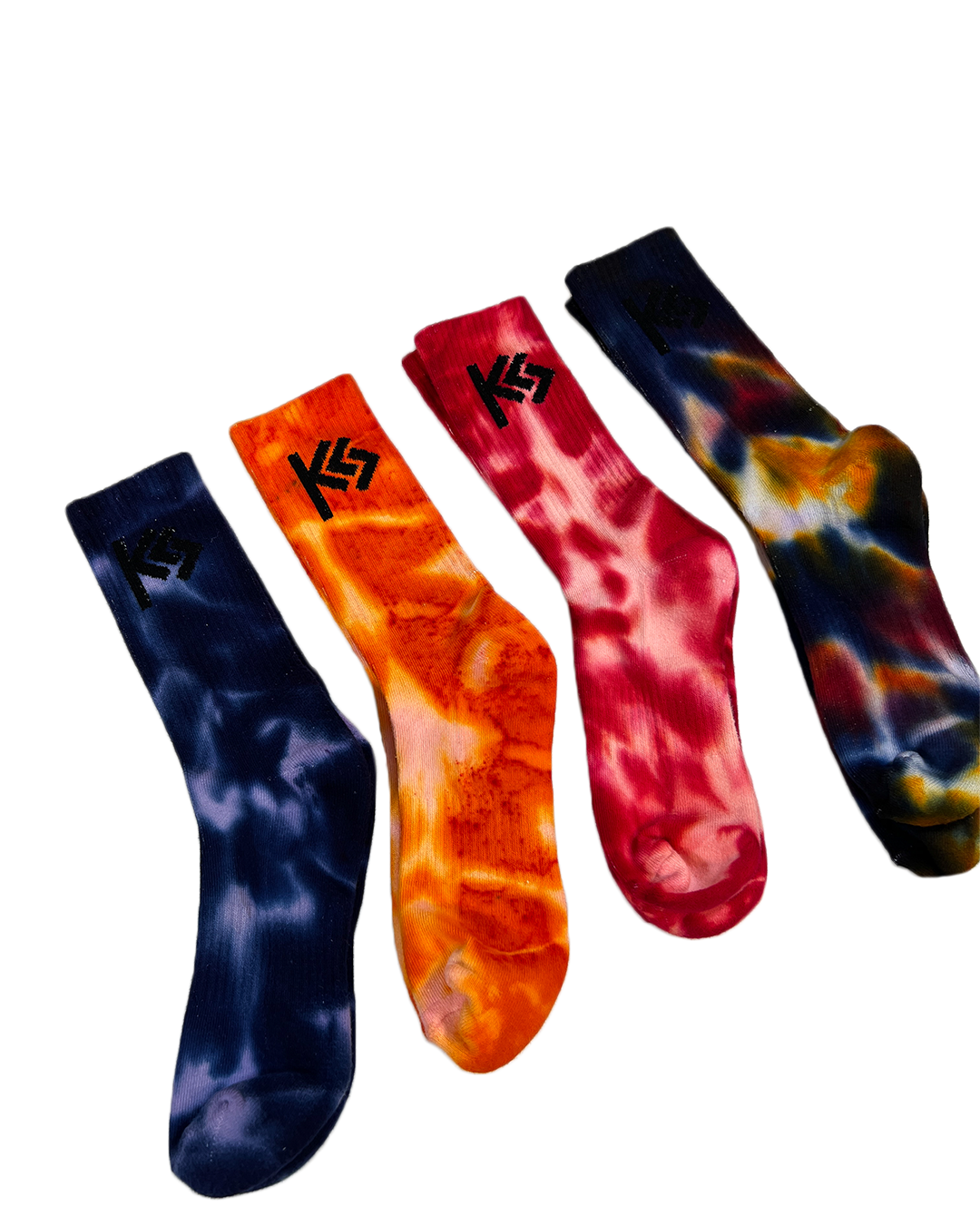 Sunset Hand-Dyed Crew Socks