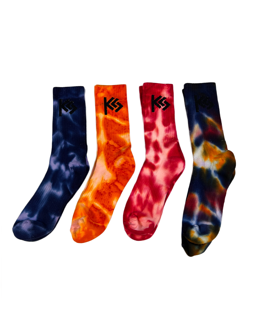 Sunset Hand-Dyed Crew Socks
