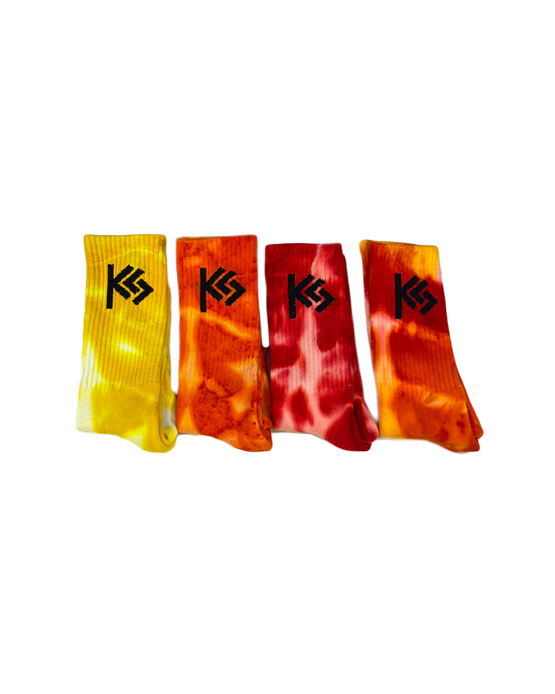 Sunrise Hand-Dyed Crew Socks
