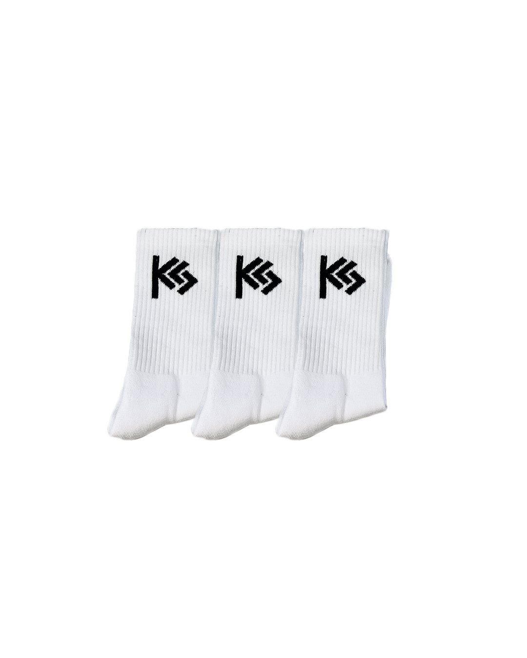 White Cushioned Everyday Crew Socks