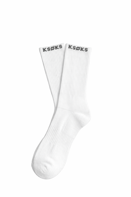 Stamped Cushioned Crew Socks