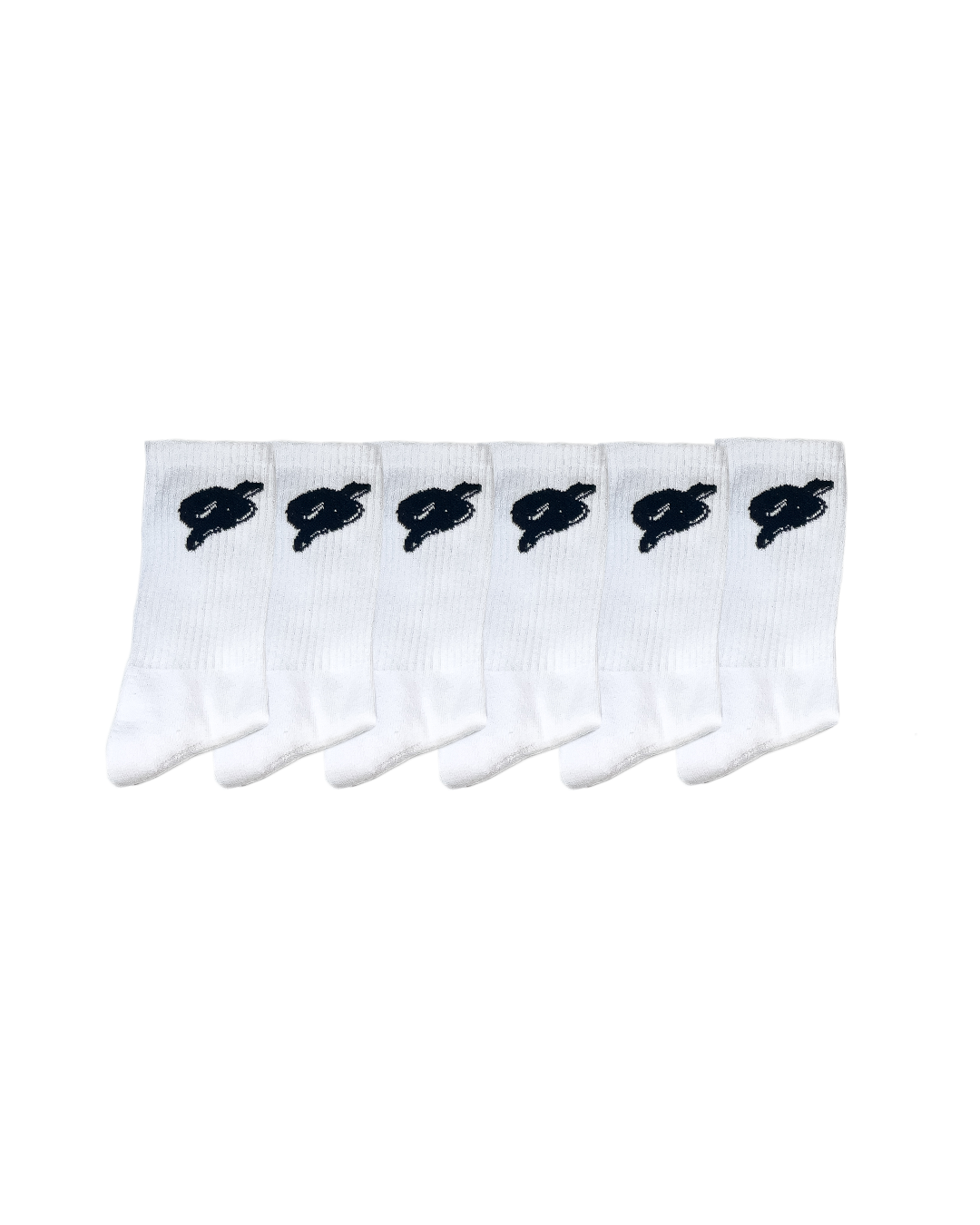 White Ø Cushioned Everyday Crew Socks