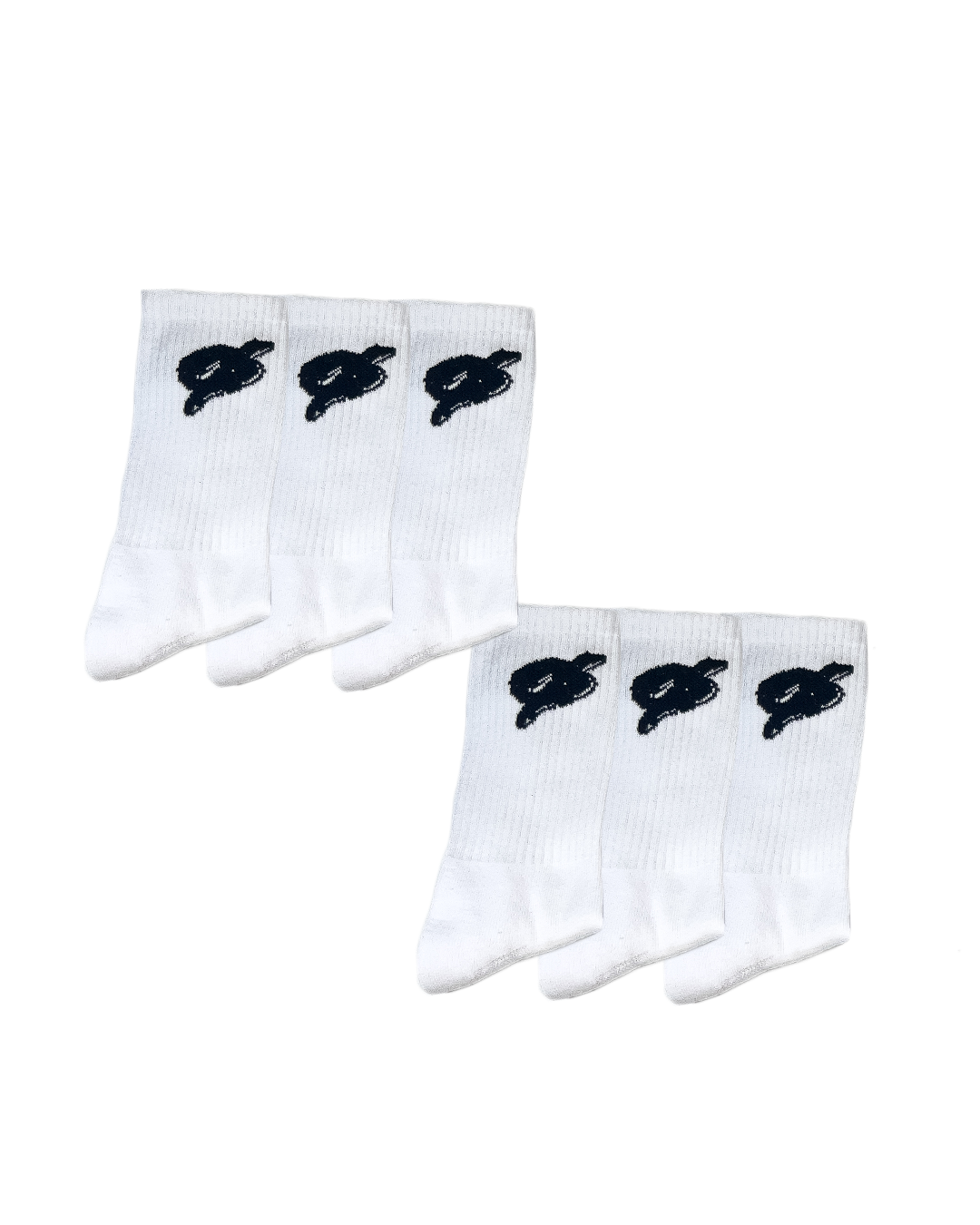 White Cushioned Everyday Crew Socks