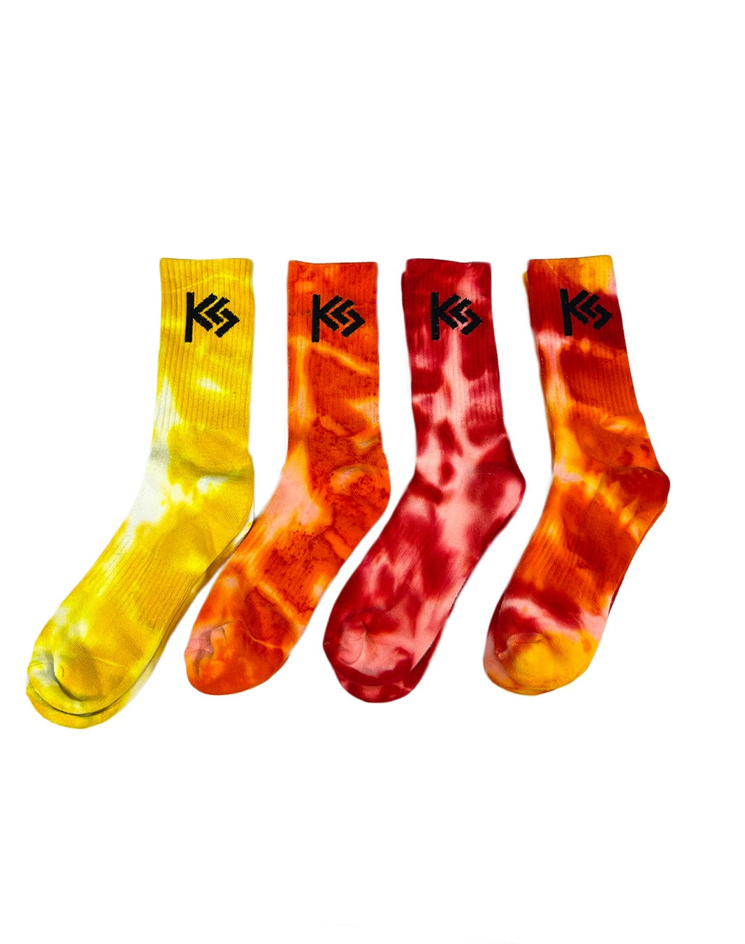 Sunrise Hand-Dyed Crew Socks