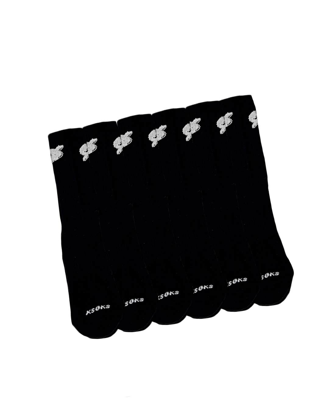 Ø Cushioned Everyday Crew Socks - Black